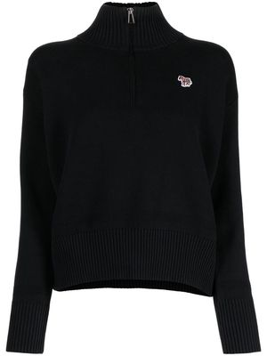 PS Paul Smith zebra-patch detail jumper - Black