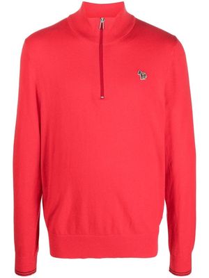 PS Paul Smith zebra-patch detail jumper - Red