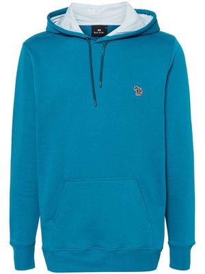 PS Paul Smith Zebra-patch hoodie - Blue
