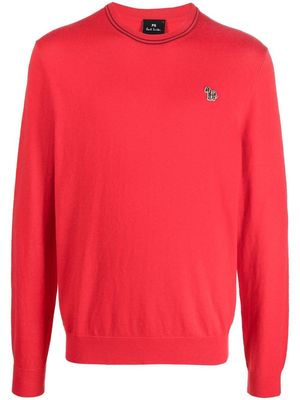 PS Paul Smith zebra-patch jumper - Red