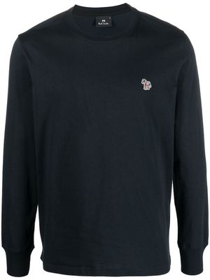PS Paul Smith Zebra-patch logo sweatshirt - Blue