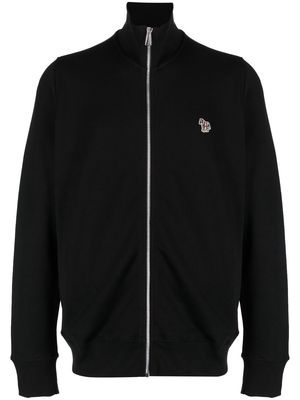 PS Paul Smith zebra-patch zip-fastening sweatshirt - Black