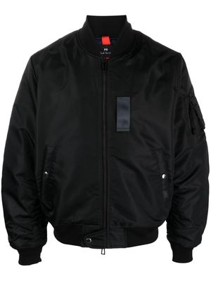 PS Paul Smith zip-up padded bomber jacket - Black