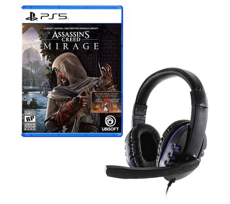 PS5 Assassin's Creed Mirage with Universal Head set