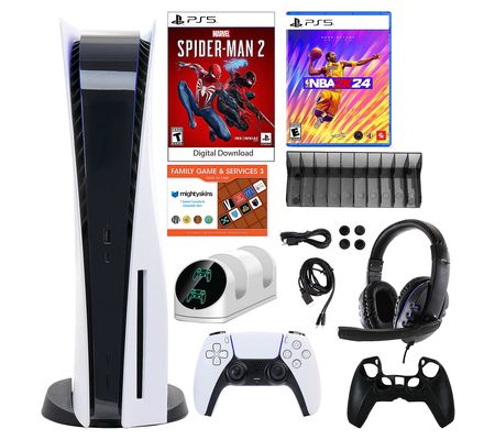 PS5 Slim Console with Spider-Man 2 & NBA 2K24 B ndle