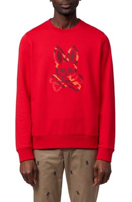 Psycho Bunny Apple Valley Sweatshirt in Brilliant Red