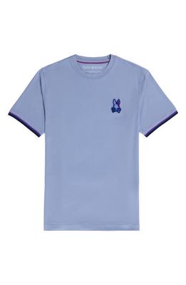 Psycho Bunny Apple Valley Tipped T-Shirt in Purple Impression