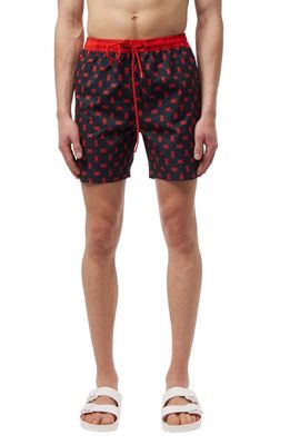 Psycho Bunny Cary Swim Trunks in Navy