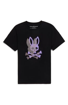 Psycho Bunny Chicago HD Dotted Graphic T-Shirt in Black