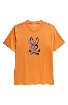 Psycho Bunny Chicago HD Dotted Graphic T-Shirt in Tangerine