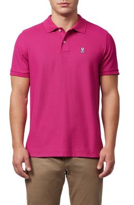 Psycho Bunny Classic Pima Cotton Polo in Wild Berry