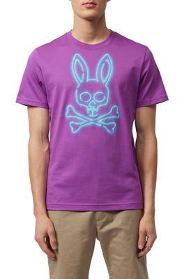 Psycho Bunny Flavin Graphic Tee in Very Violet