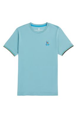 Psycho Bunny Hilsboro Embroidered Cotton T-Shirt in Coastal Blue