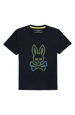 Psycho Bunny Kids' Apple Valley Graphic T-Shirt in Navy