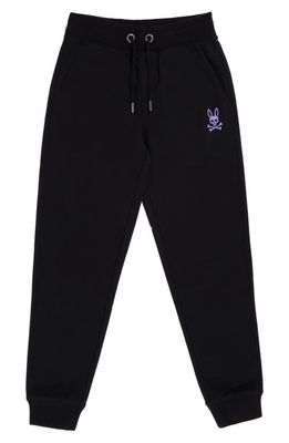 Psycho Bunny Kids' Chicago Cotton Sweatpants in Black