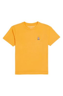 Psycho Bunny Kids' Classic Crewneck T-Shirt in Orange Soda