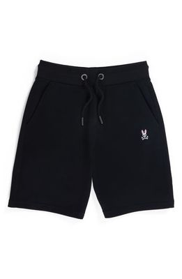 Psycho Bunny Kids' French Terry Sweat Shorts in Black