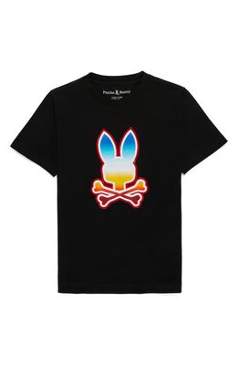 Psycho Bunny Kids' Guy Graphic T-Shirt in Black