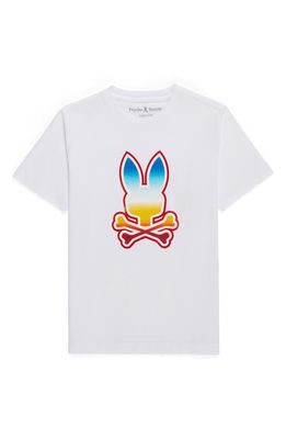 Psycho Bunny Kids' Guy Graphic T-Shirt in White