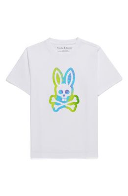 Psycho Bunny Kids' Montgomery Pima Cotton Graphic T-Shirt in White
