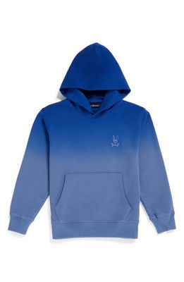 Psycho Bunny Kids' Navarro Pullover Hoodie in Space Blue