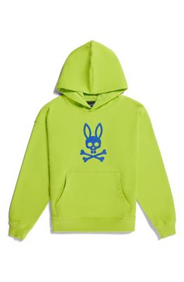 Psycho Bunny Kids' Posen Oversize Graphic Hoodie in Acid Lime