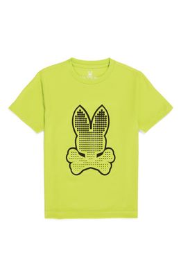 Psycho Bunny Kids' Strype Graphic Tee in Lime Granita