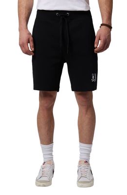 Psycho Bunny Kingwood Cotton Blend Sweat Shorts in Black