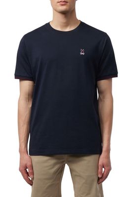 Psycho Bunny Lambert Logo Embroidered Pima Cotton T-Shirt in Navy