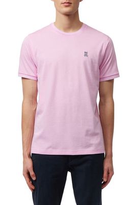 Psycho Bunny Logan Embroidered T-Shirt in Pure Pink