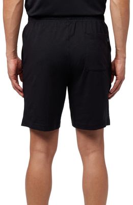 Psycho Bunny Logo Embroidered Lounge Shorts in Black