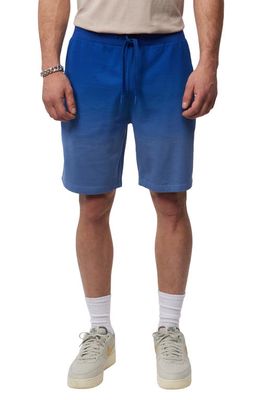 Psycho Bunny Navarro Cotton French Terry Sweat Shorts in Space Blue