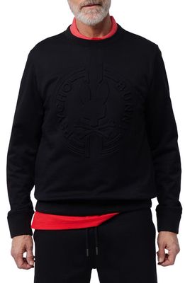Psycho Bunny Santa Fe Crewneck Sweatshirt in Black