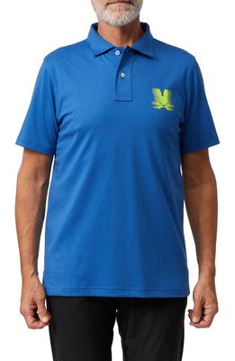Psycho Bunny Turing Cotton Polo in Nile Blue