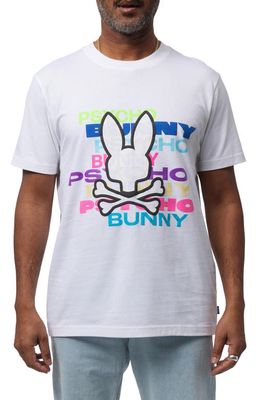 Psycho Bunny Tyrian Graphic Tee in White