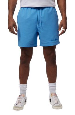 Psycho Bunny Wallis Seersucker Swim Trunks in Cool Blue