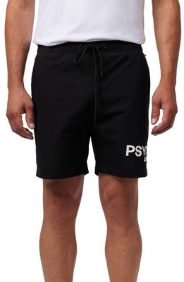 Psycho Bunny Yorkville Swim Trunks in Black