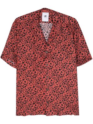 PT Torino animal-print shirt - Red