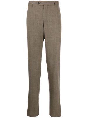 PT Torino Business houndstooth slim-leg trousers - Brown