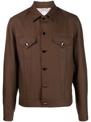 PT Torino buttoned shirt jacket - Brown