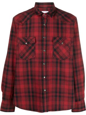 PT Torino check-pattern cotton shirt - Red