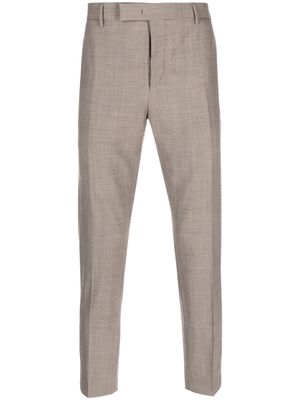 PT Torino check-print tapered trousers - Neutrals