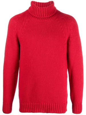 PT Torino chunky-knit wool-blend jumper - Red