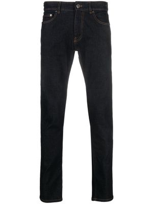 PT Torino contrast-stitching skinny jeans - Blue