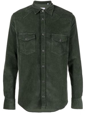 PT TORINO cotton shirt jacket - Green