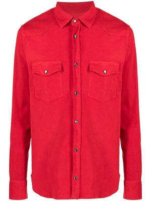 PT TORINO cotton shirt jacket - Red