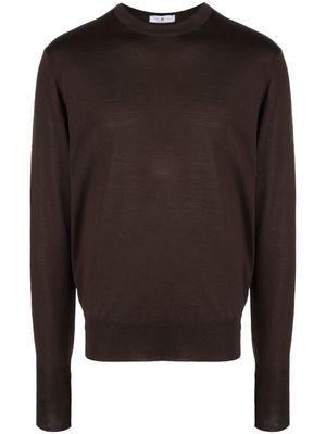 PT Torino crew-neck fine-knit jumper - Brown