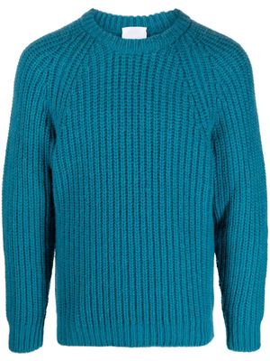 PT Torino crew-neck fisherman's knit jumper - Blue