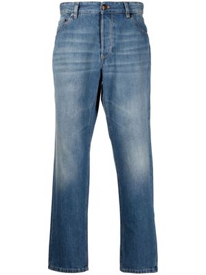 PT TORINO cropped straight-leg jeans - Blue