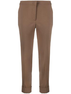 PT Torino cropped tapered trousers - Brown